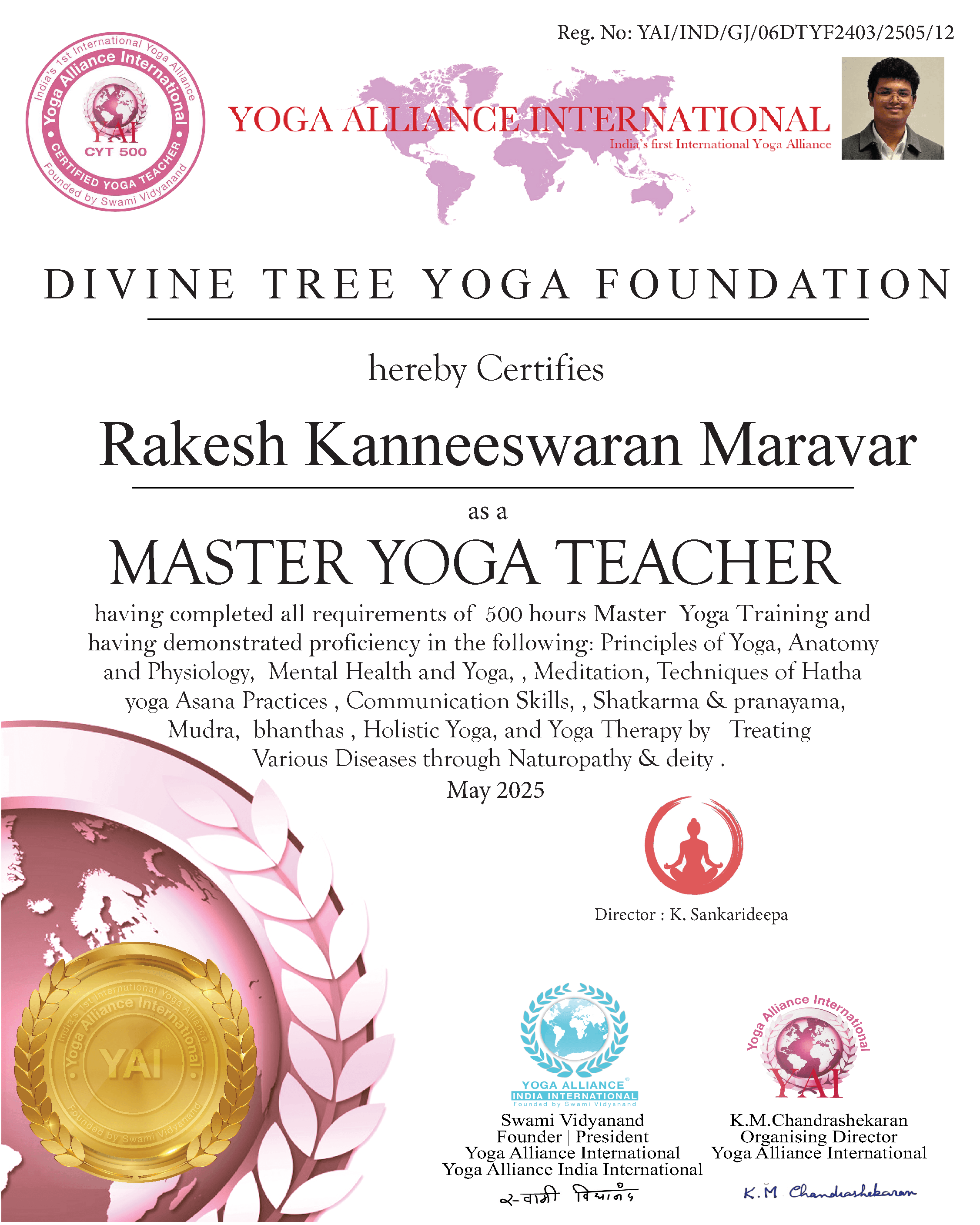 Rakesh Maravar certificate