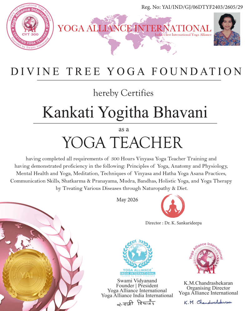 Kankati Yogitha Bhavani certificate